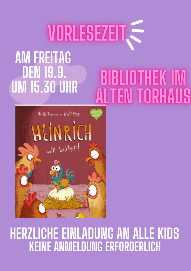 Endlich wiedere Vorlesezeit