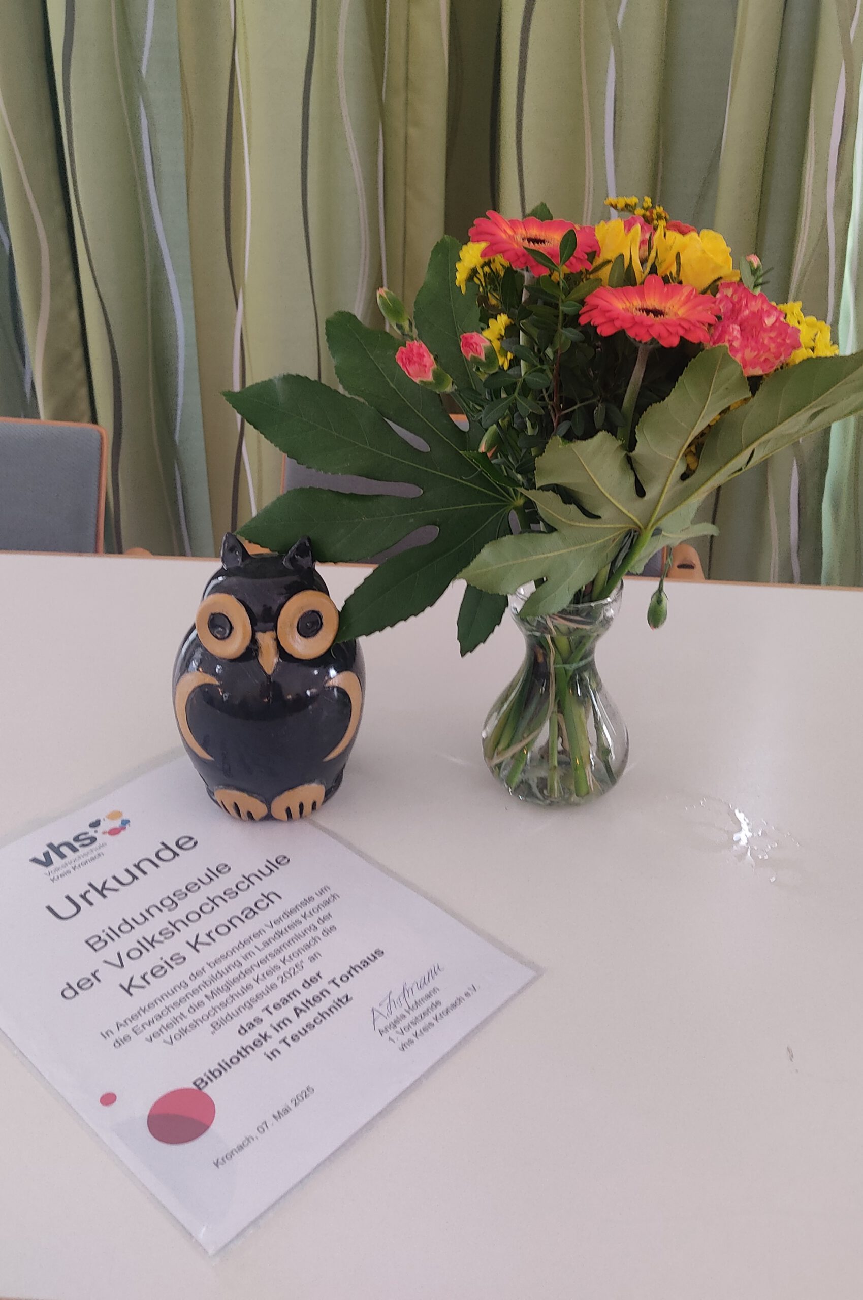 Die Bildungseule nistet jetzt auch in Teuschnitz